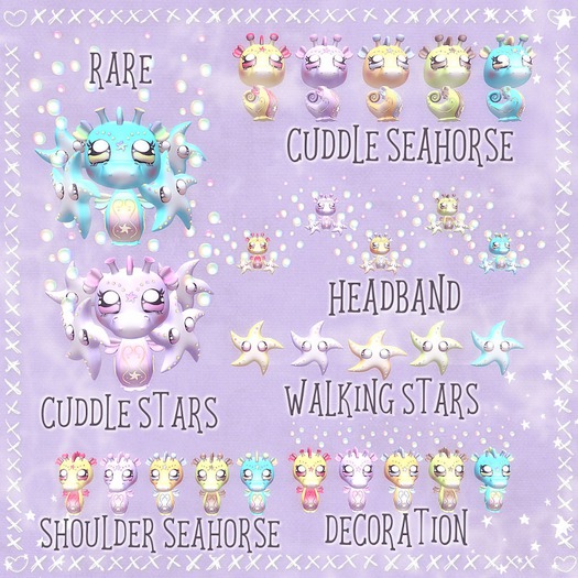 * My Cute Seahorse * Blue Walking Star