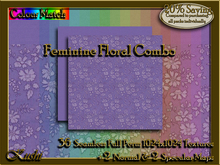 !Kushi! FeminineFloralCOMBO Textures -WEAR TO UNPACK