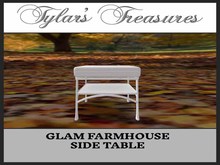 .:TT:.  GLAM FARMHOUSE  SIDE TABLE box