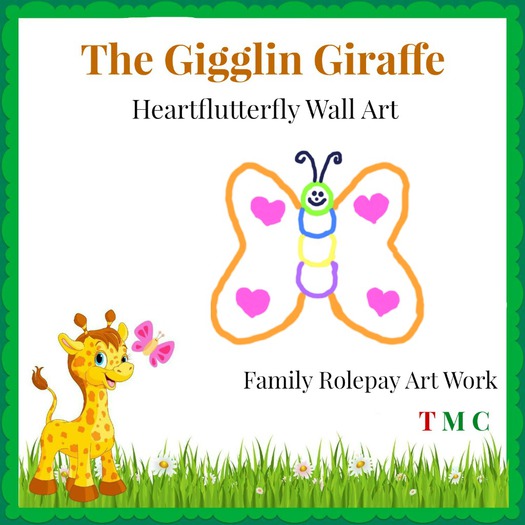 *GG* Heartflutterfly  Wall Art (bagged)
