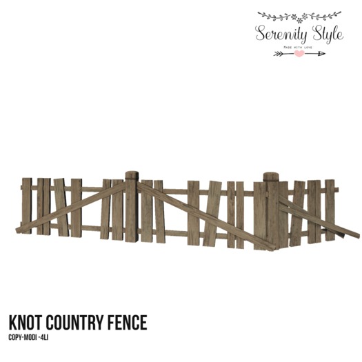 Serenity Style- Knot Country Fence