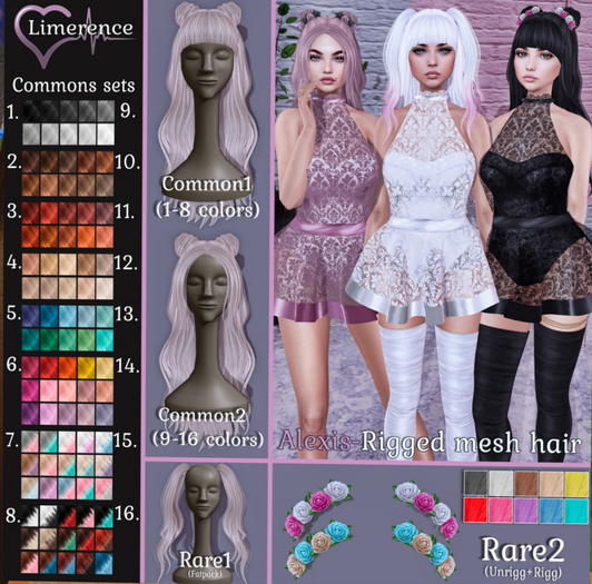 #7{Limerence} Alexis hair(Common1)-Ombre1