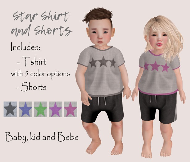 Lil Brats ~ Star Shirt and Shorts