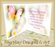 ~FDA~  Lucky You are my Wife Mother's Day Card~