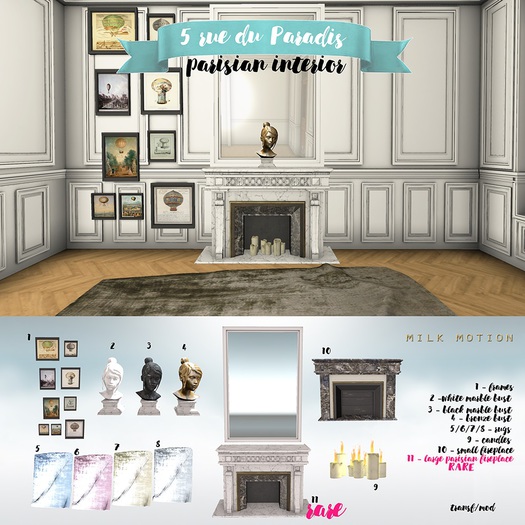 Milk Motion - Parisian Interior Complete Set