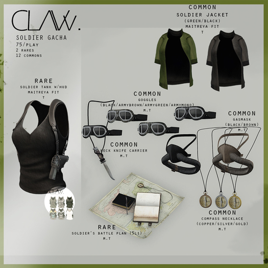 C L A Vv. Soldier's Battle Plan RARE