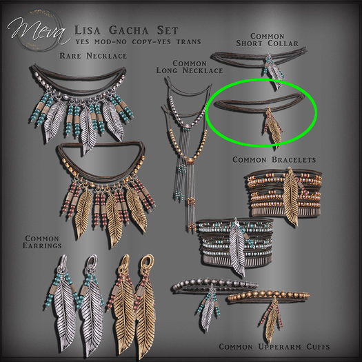 Meva Lisa Necklace Short Gold Box