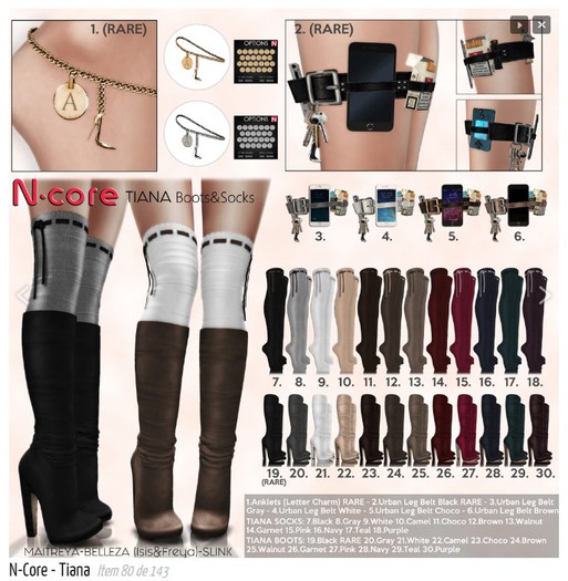 18. N-core TIANA Socks (Purple)