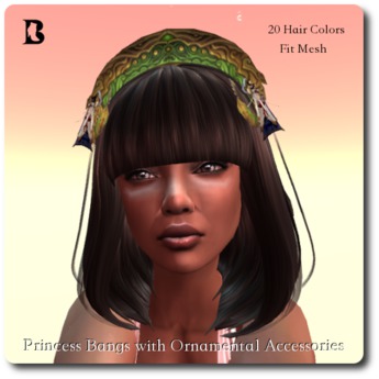 Bangs Accessory Second Life Marketplace - Blackburns Princess Bangs & Accessories