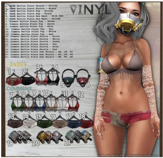 Vinyl - Battle Pixies Gas Mask Gacha Pak Bloody RARE