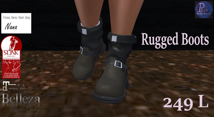 Phae Body Works Rugged Combat Boots