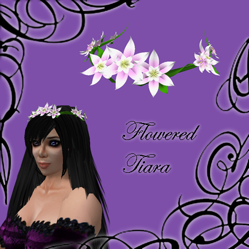 .:LT:. Pink Flowered Tiara