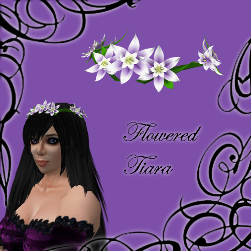 .:LT:. Purple Flowered Tiara