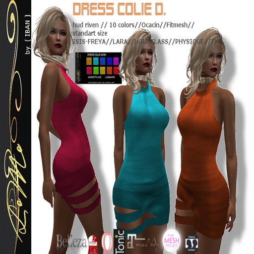 [ IBAN ] //044 DRESS COLIE D Maitreya TMP  hud driven