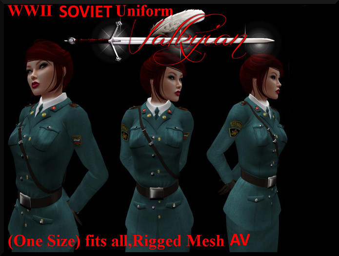 ~Valkyrian~Russian WWII Fem - Historic Uniform(One Size)
