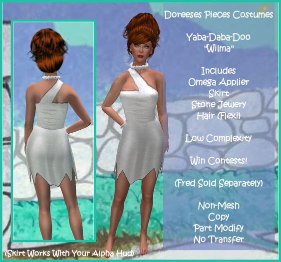 WILMA FLINSTONE COSTUME BOX