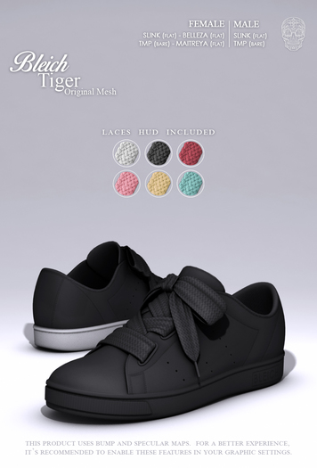 Bleich - Mesh Tiger - Black