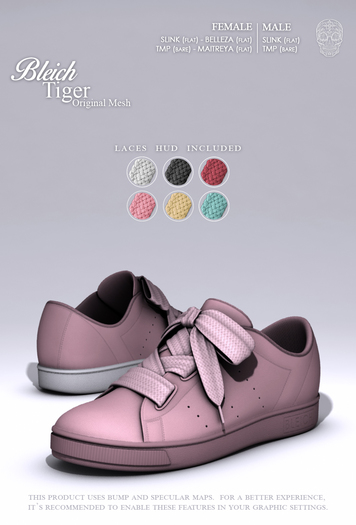 Bleich - Mesh Tiger - Pink