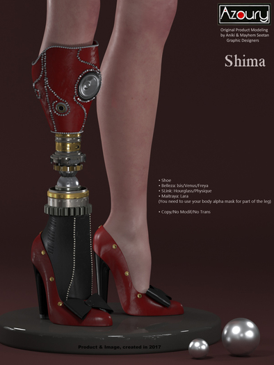 AZOURY - Shima Shoe [Red]
