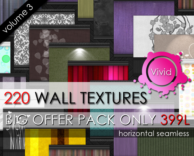 vivid - wall textures - big offer pack3