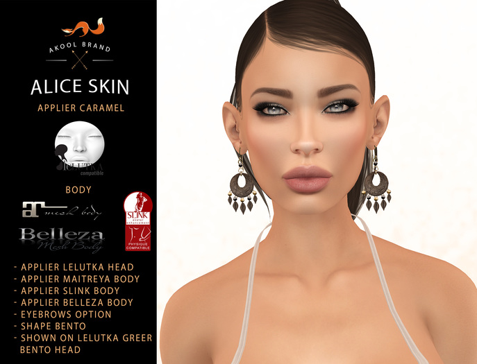 {Akool Brand} Alice Skin Caramel Applier #LELUTKA