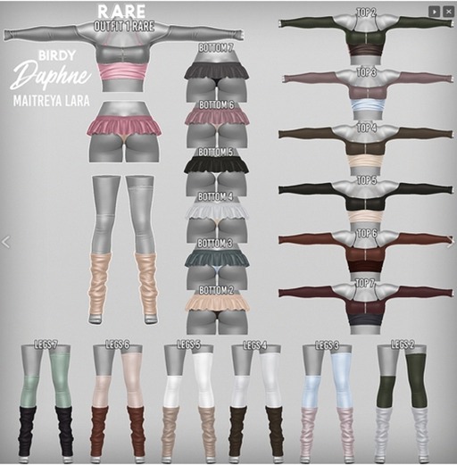 Birdy - Daphne - Bottom  - Outfit 1 RARE