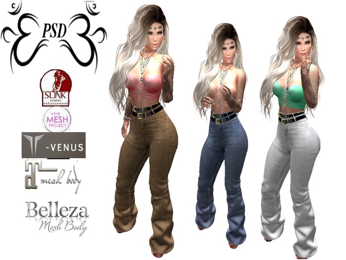 PSD! Cropped Corset ~Red~ Only! Belleza/Maitreya/Slink/Venus