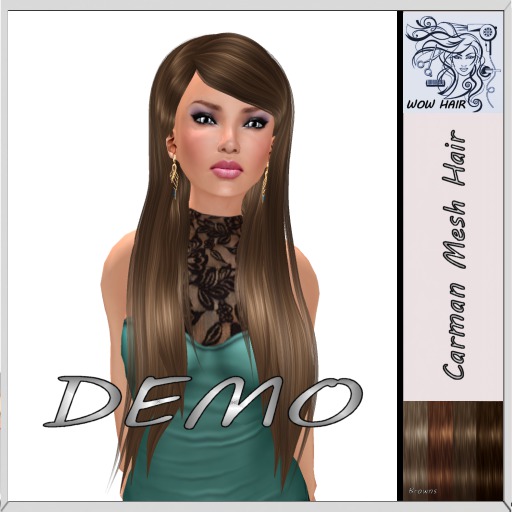 (WOW Hair) Carman  Mesh Hair DEMO