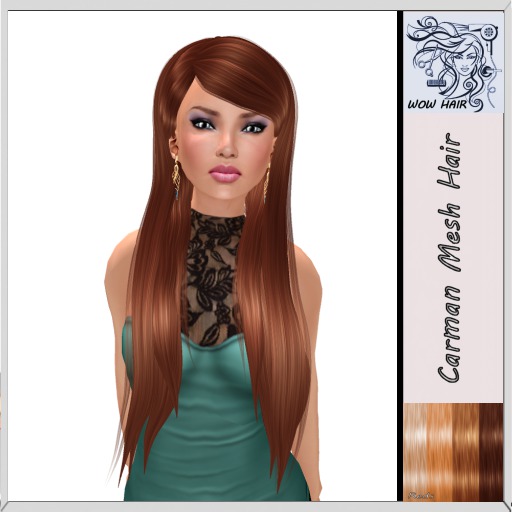 (WOW Hair) Carman  Mesh Hair Reds