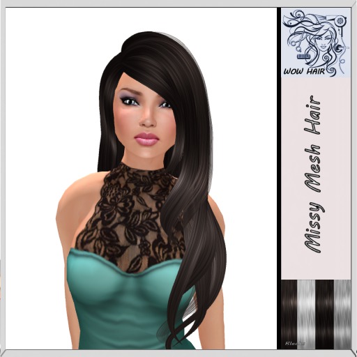 (WOW Hair) Missy Mesh Hair Blacks