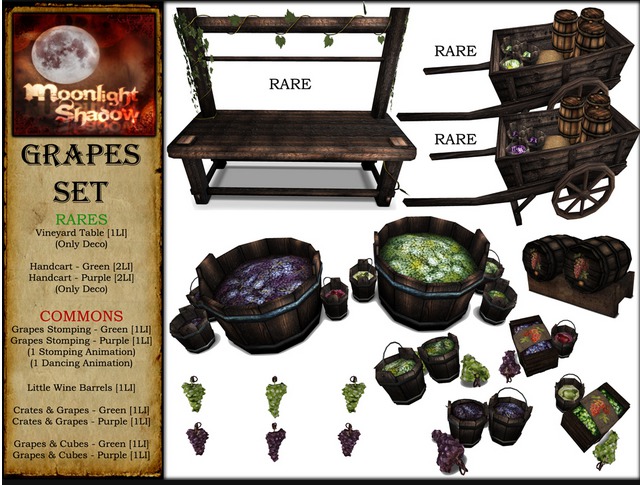 Moon_Sha Grapes & Cubes - Green