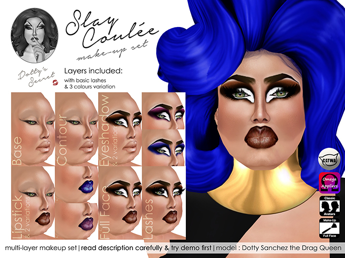 Dotty's Secret - Slay Coulee - Drag Queen Make-up Set