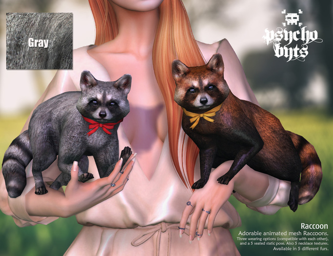 .{PSYCHO:Byts}. Raccoon -Grey