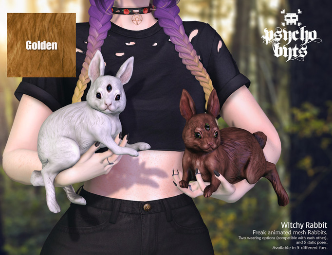 .{PSYCHO:Byts}. Witchy Rabbit -Golden