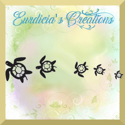 SEA TURTLES 2 WALL TATTOO