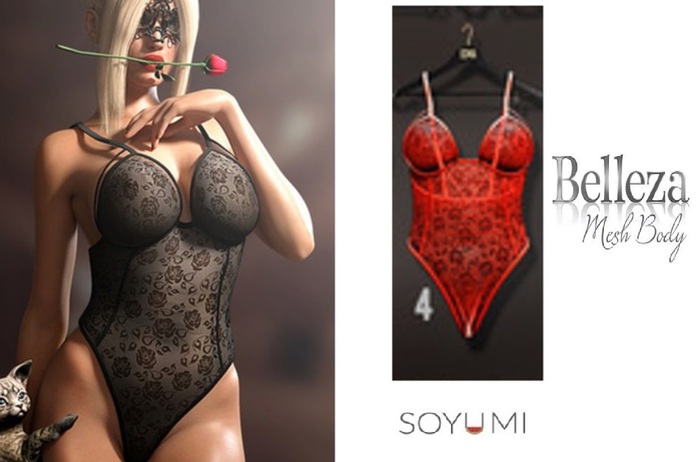 OSMIA - Temptation.Gacha.Lace.Body  - Isis - Red