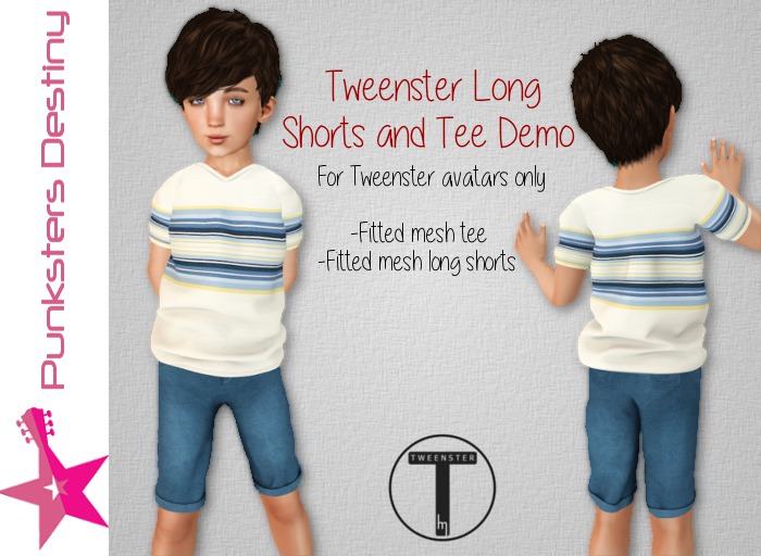 *PD* Tweenster long shorts and tee demo