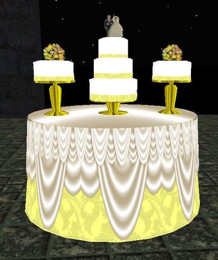Wild & Golden Wedding Cake & Matching Table