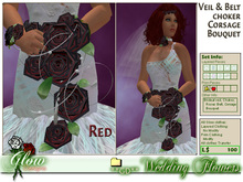 **GD** Wedding Flower Bouquet (Red) (Boxed)