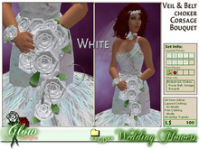 **GD** Wedding Flower Bouquet (White) (Boxed)