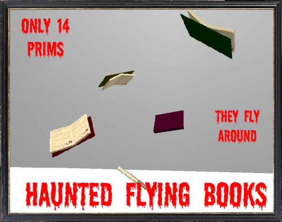 Haunted flying books