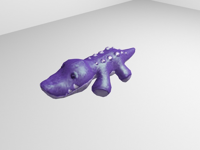 Purple Gator Stuffed Animal