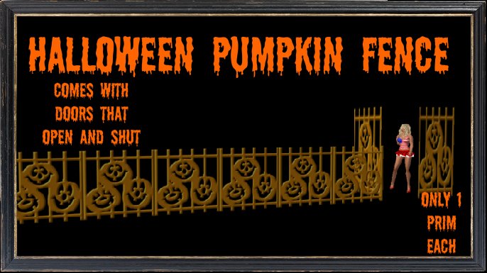 Halloween pumpkin Gate with doors that open and close