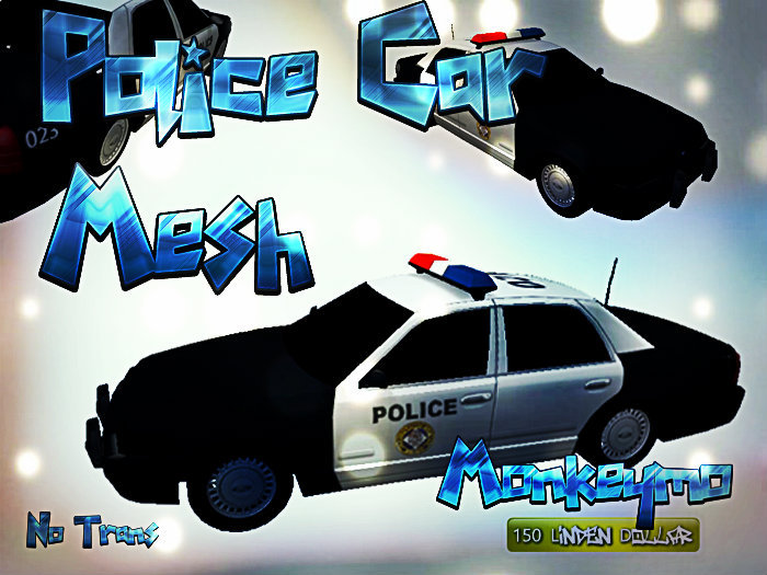 Police Car - Mesh - Monkeymo