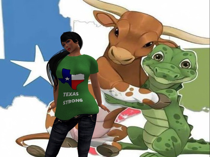 Female Texas Strong Green Hanger
