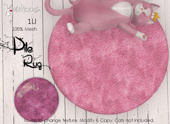 [Katelicious] Pile Rug Pink