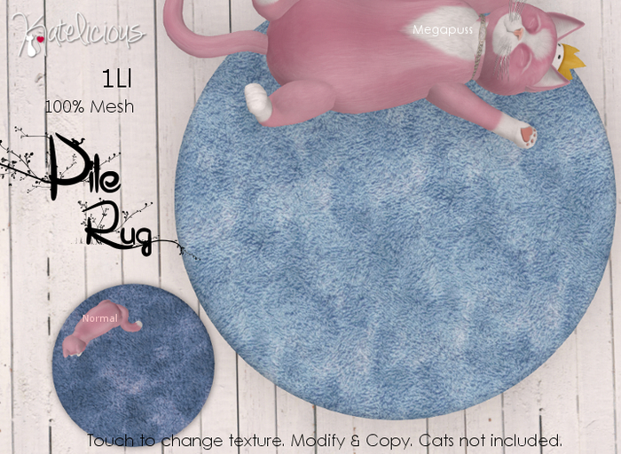 [Katelicious] Pile Rug Blue