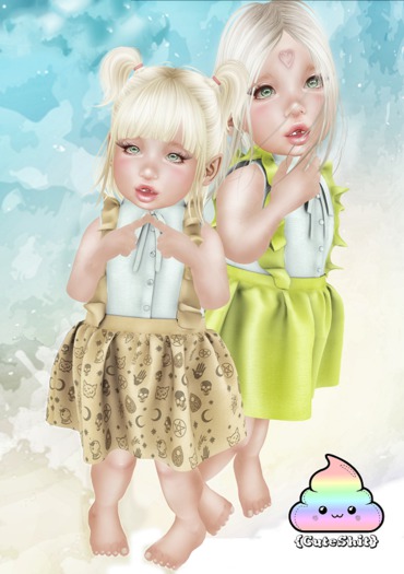 {CuteShit} Witchy & plain PEACH Dress (Baby & Kid)