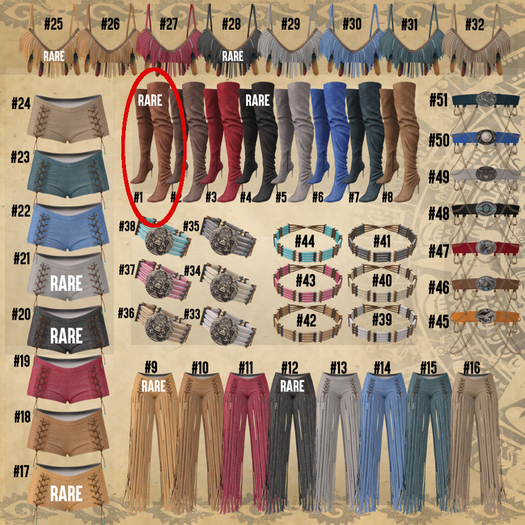 #01 - Addams - Zara Tall Boots - Maitreya - RARE