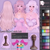 #10[^.^Ayashi^.^] Luna hair-Seagreen set